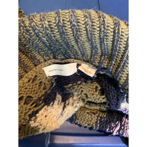 Sleeping On Snow Anthropologie Green Purple White Cardigan, Size S - Picture 5 of 5